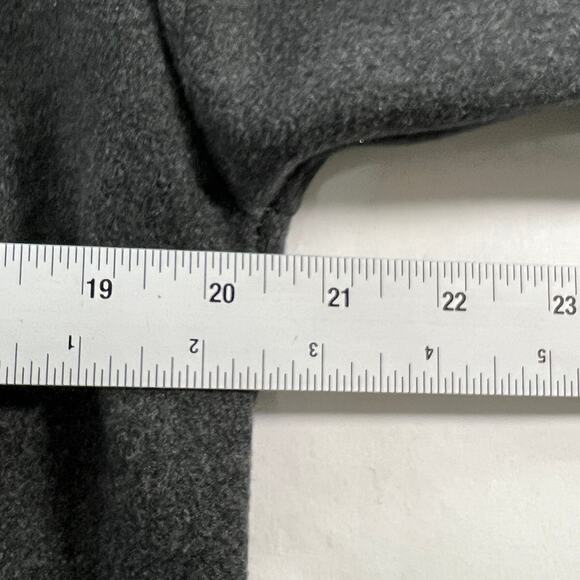 Made in Italy OS Charcoal Long Duster Jacket Belted Trench Coat - Picture 7 of 9